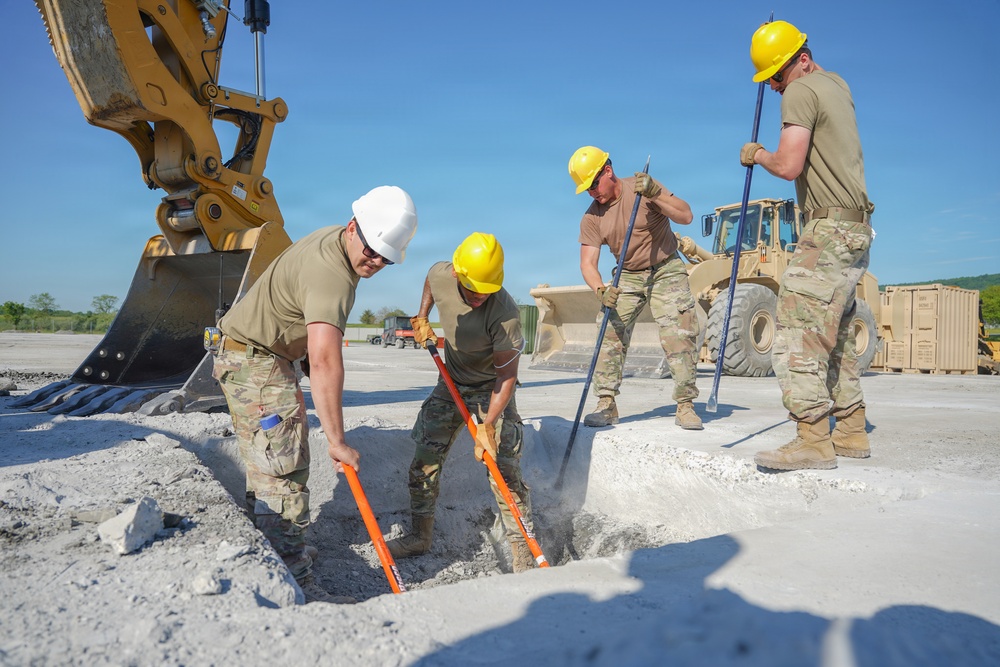 193rd SOW Airmen conduct Rapid Airfield Damage Recovery training