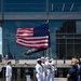 US Navy Ceremonial Guard Color Guard Presents Colors During Sail 250 Maryland Press Conference