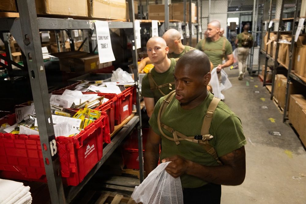 Delta Company Initial Gear and Uniform Issue