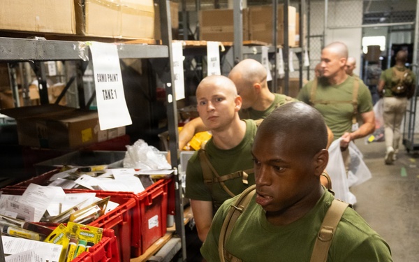 Delta Company Initial Gear and Uniform Issue