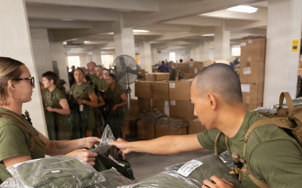 Delta Company Initial Gear and Uniform Issue