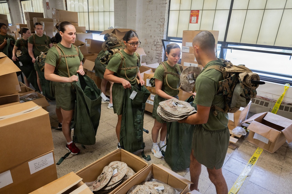 Delta Company Initial Gear and Uniform Issue