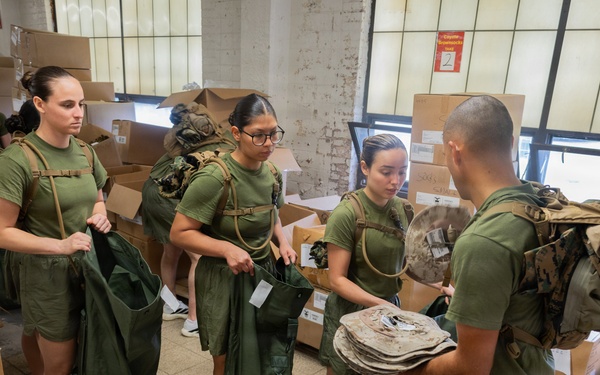 Delta Company Initial Gear and Uniform Issue
