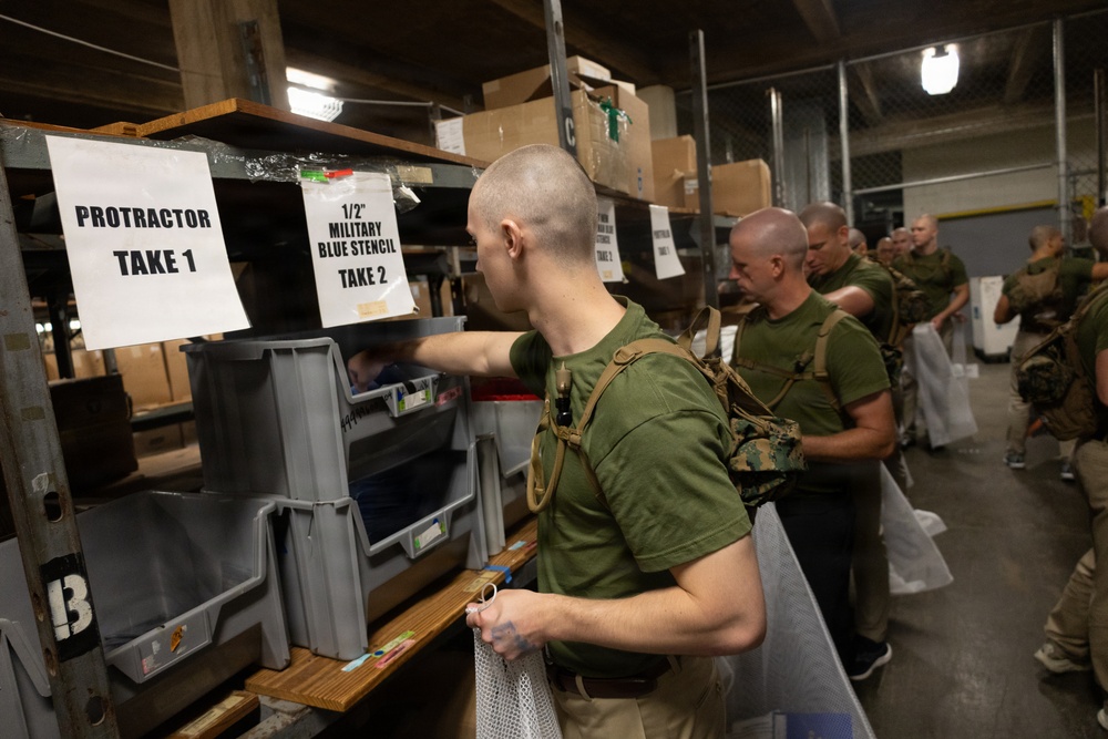 Delta Company Initial Gear and Uniform Issue
