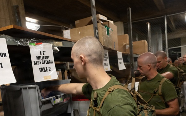 Delta Company Initial Gear and Uniform Issue