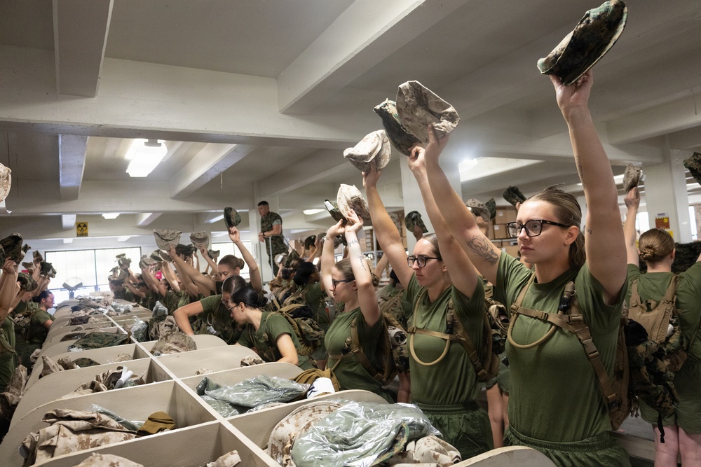 Delta Company Initial Gear and Uniform Issue