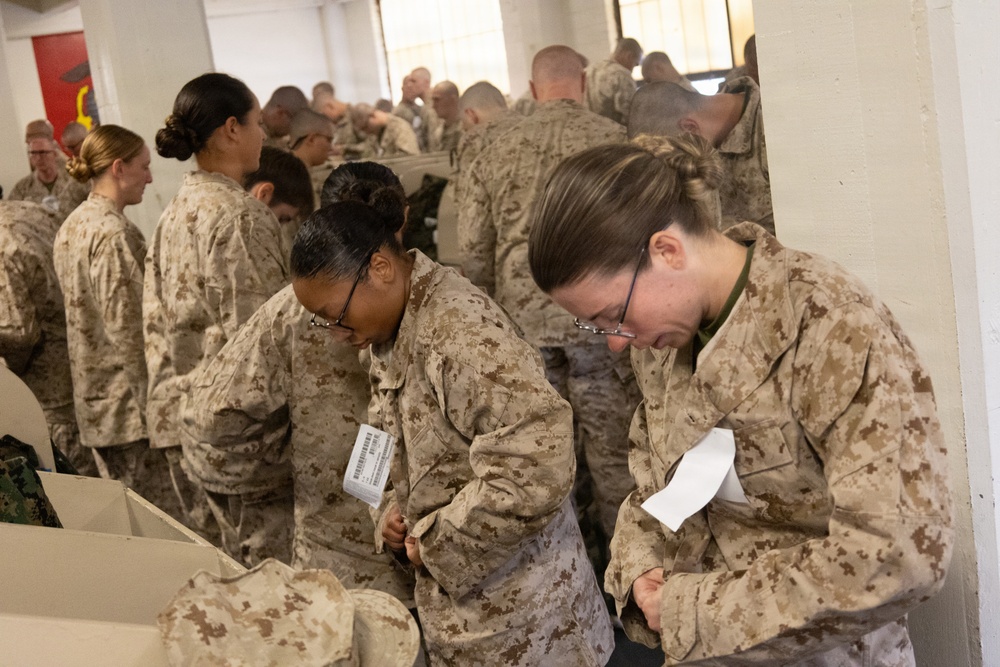 Delta Company Initial Gear and Uniform Issue