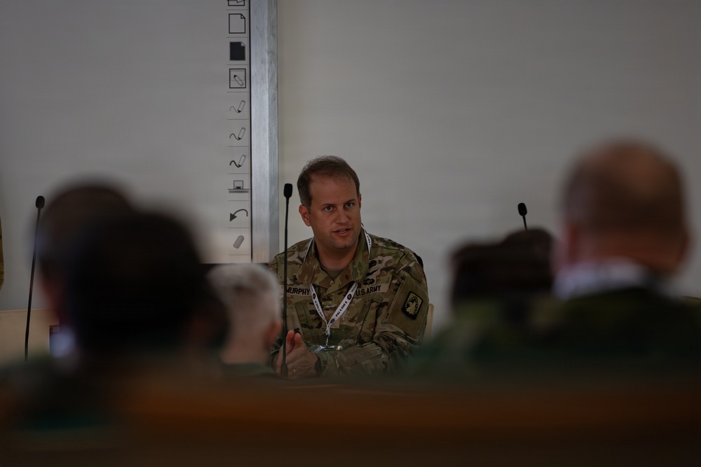 U.S. Armed Forces and Allied Armed Forces from 14 different NATO countries exchange Tactics, Techniques, and Procedures.
