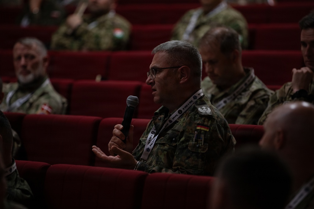 U.S. Armed Forces and Allied Armed Forces from 14 different NATO countries exchange Tactics, Techniques, and Procedures.
