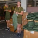 U.S. Marine Officer Candidates with OCS conduct Initial Uniform Issue