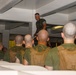 U.S. Marine Officer Candidates with OCS conduct Initial Uniform Issue