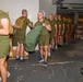 U.S. Marine Officer Candidates with OCS conduct Initial Uniform Issue
