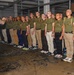U.S. Marine Officer Candidates with OCS conduct Initial Uniform Issue