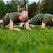 U.S. Marine Corps Officer Candidates with OCS conduct the Inventory PFT