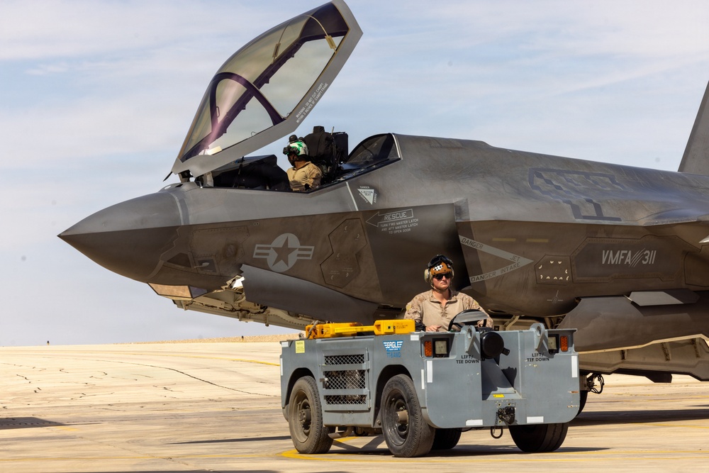 U.S. Marines with VMFA-311 take flight