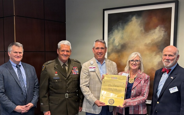 Prisma Health receives the Employer Support of the Guard and Reserve Pro Patria Award