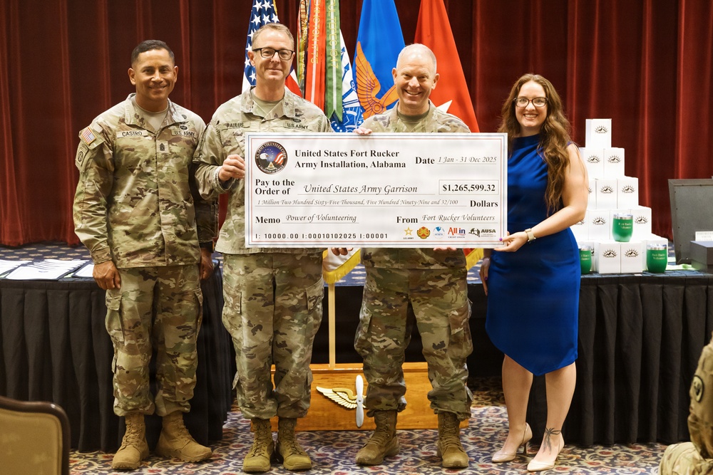 Over One Million Dollars Saved: Fort Rucker Honors Top Volunteers