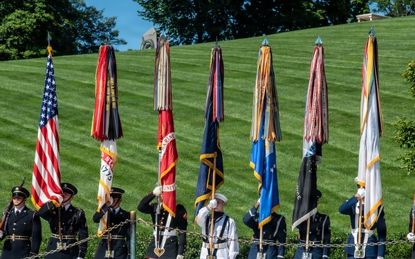 Armed Forces Full Honor Wreath Ceremony in Honor of President Kennedy