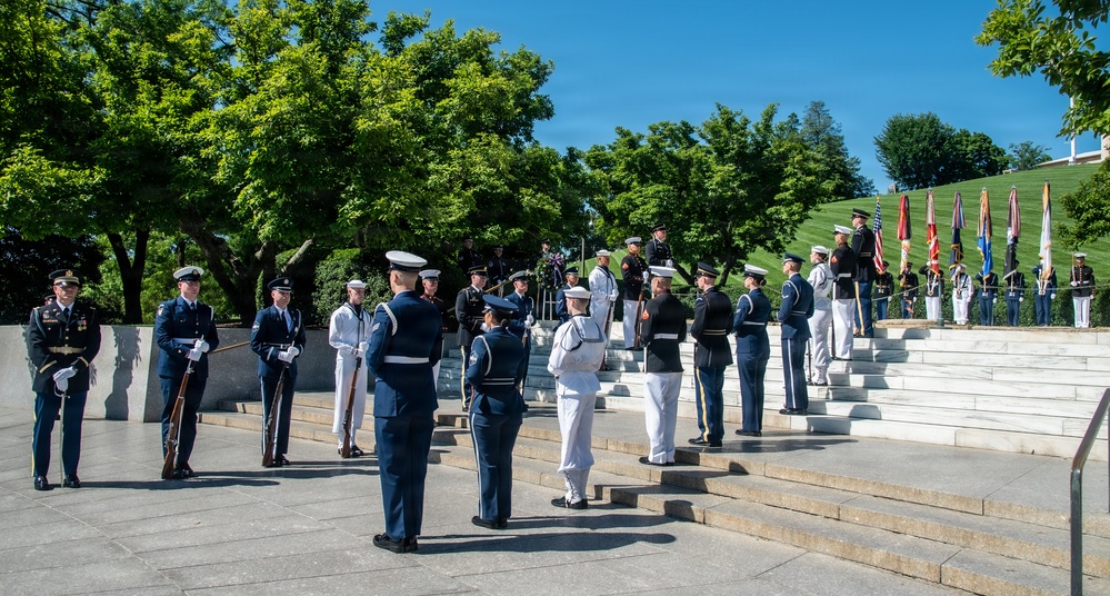 Armed Forces Full Honor Wreath Ceremony in Honor of President Kennedy