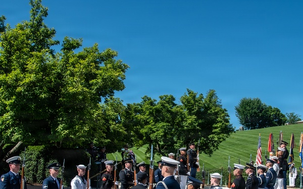 Armed Forces Full Honor Wreath Ceremony in Honor of President Kennedy