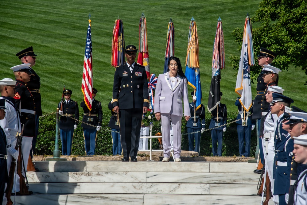 Armed Forces Full Honor Wreath Ceremony in Honor of President Kennedy