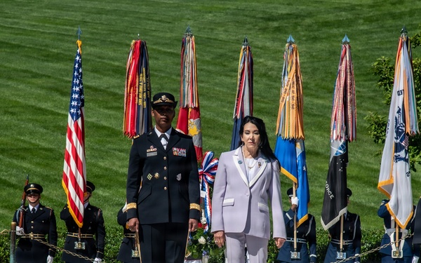 Armed Forces Full Honor Wreath Ceremony in Honor of President Kennedy