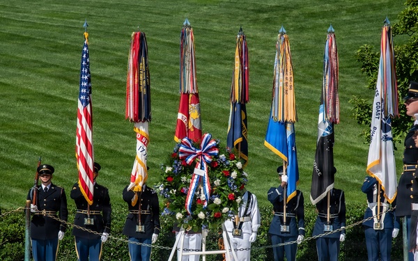 Armed Forces Full Honor Wreath Ceremony in Honor of President Kennedy