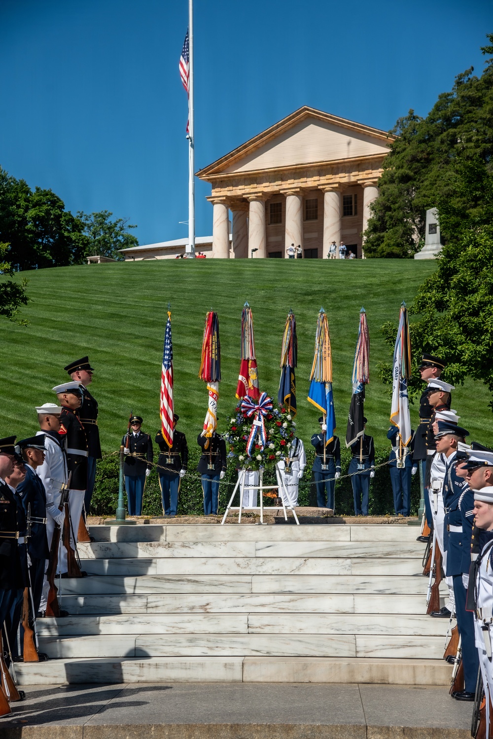 Armed Forces Full Honor Wreath Ceremony in Honor of President Kennedy