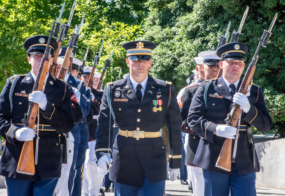 Armed Forces Full Honor Wreath Ceremony in Honor of President Kennedy