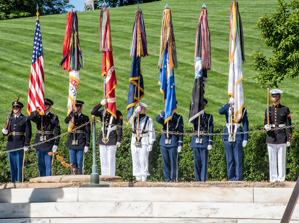 Armed Forces Full Honor Wreath Ceremony in Honor of President Kennedy