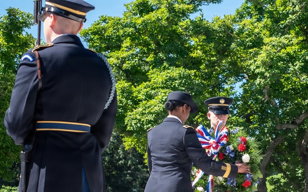 Armed Forces Full Honor Wreath Ceremony in Honor of President Kennedy