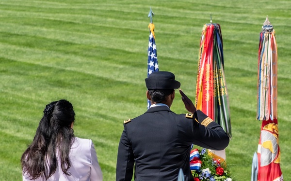 Armed Forces Full Honor Wreath Ceremony in Honor of President Kennedy