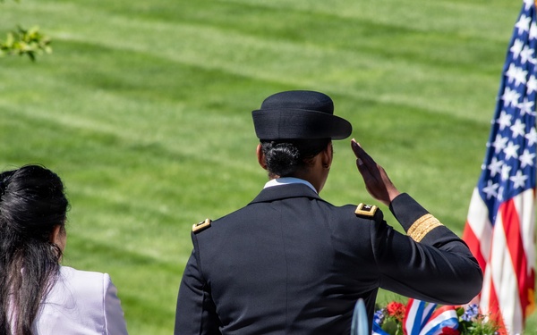 Armed Forces Full Honor Wreath Ceremony in Honor of President Kennedy