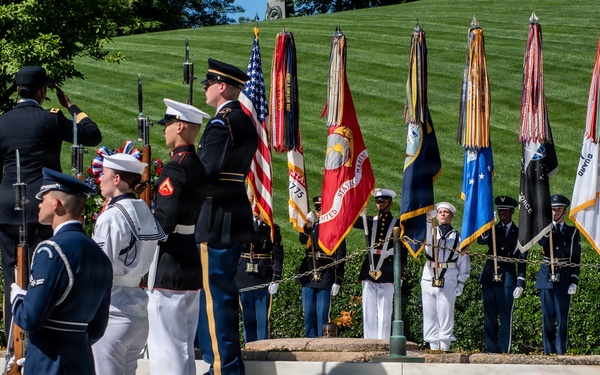 Armed Forces Full Honor Wreath Ceremony in Honor of President Kennedy
