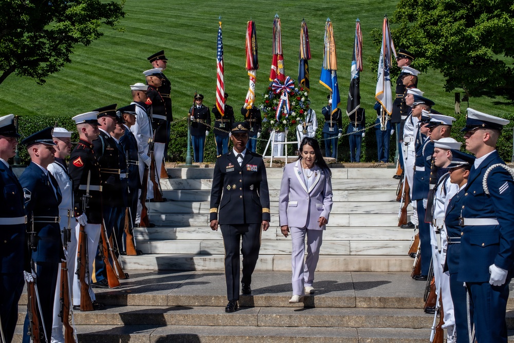 Armed Forces Full Honor Wreath Ceremony in Honor of President Kennedy