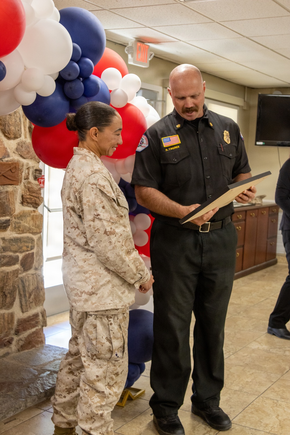 Major Ochoa and Captain Kemp's farewell ceremony