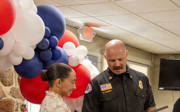 Major Ochoa and Captain Kemp's farewell ceremony