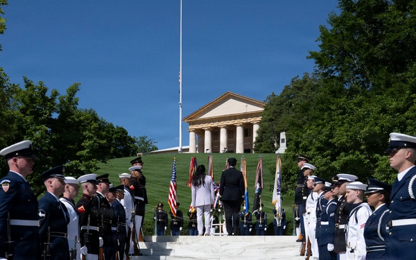 An Armed Forces Full Honors Wreath-Laying Ceremony is Conducted in Honor of President John F. Kennedy’s Birthday