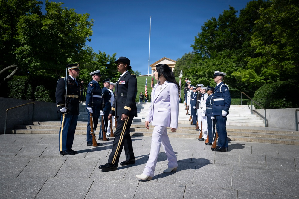 An Armed Forces Full Honors Wreath-Laying Ceremony is Conducted in Honor of President John F. Kennedy’s Birthday