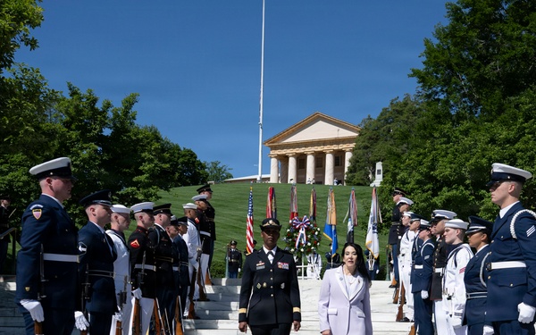 An Armed Forces Full Honors Wreath-Laying Ceremony is Conducted in Honor of President John F. Kennedy’s Birthday