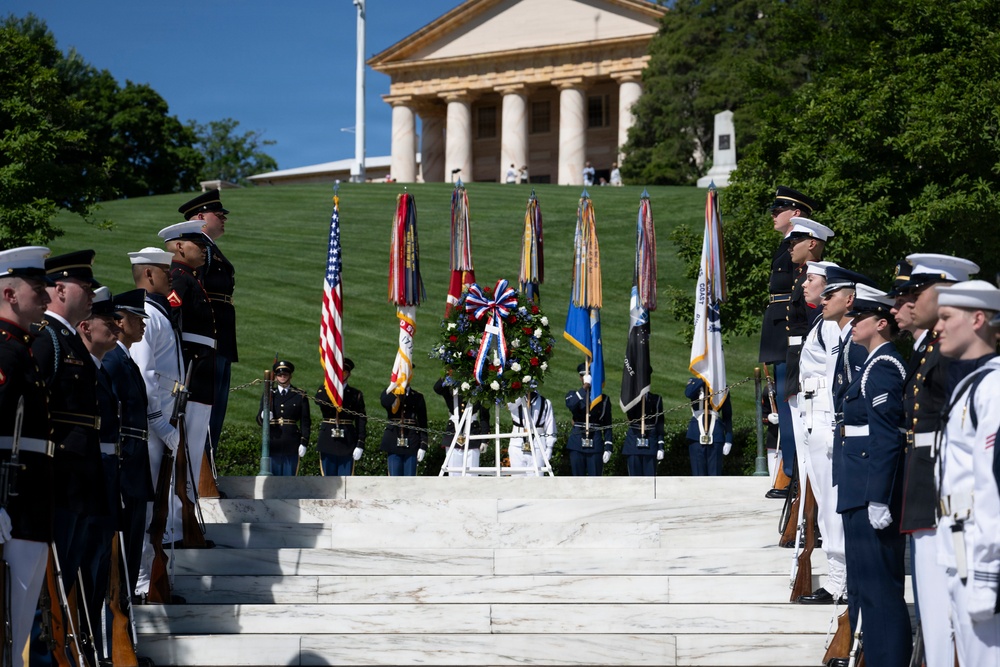 An Armed Forces Full Honors Wreath-Laying Ceremony is Conducted in Honor of President John F. Kennedy’s Birthday