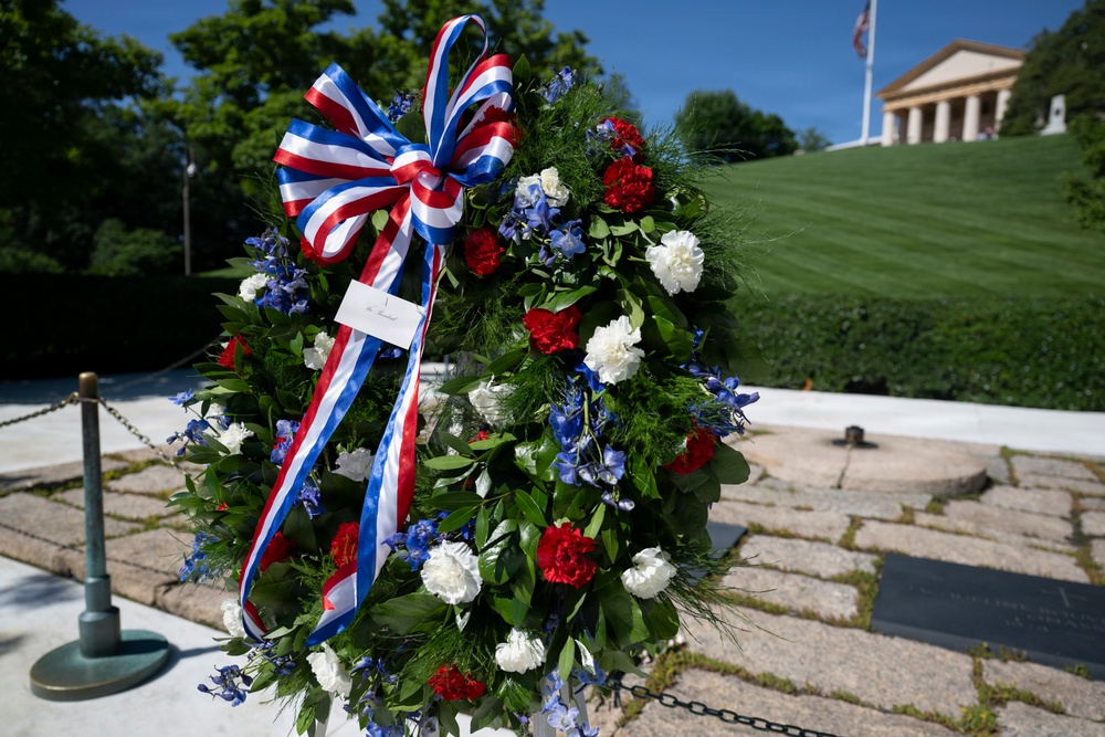 An Armed Forces Full Honors Wreath-Laying Ceremony is Conducted in Honor of President John F. Kennedy’s Birthday
