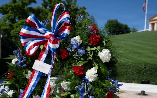An Armed Forces Full Honors Wreath-Laying Ceremony is Conducted in Honor of President John F. Kennedy’s Birthday