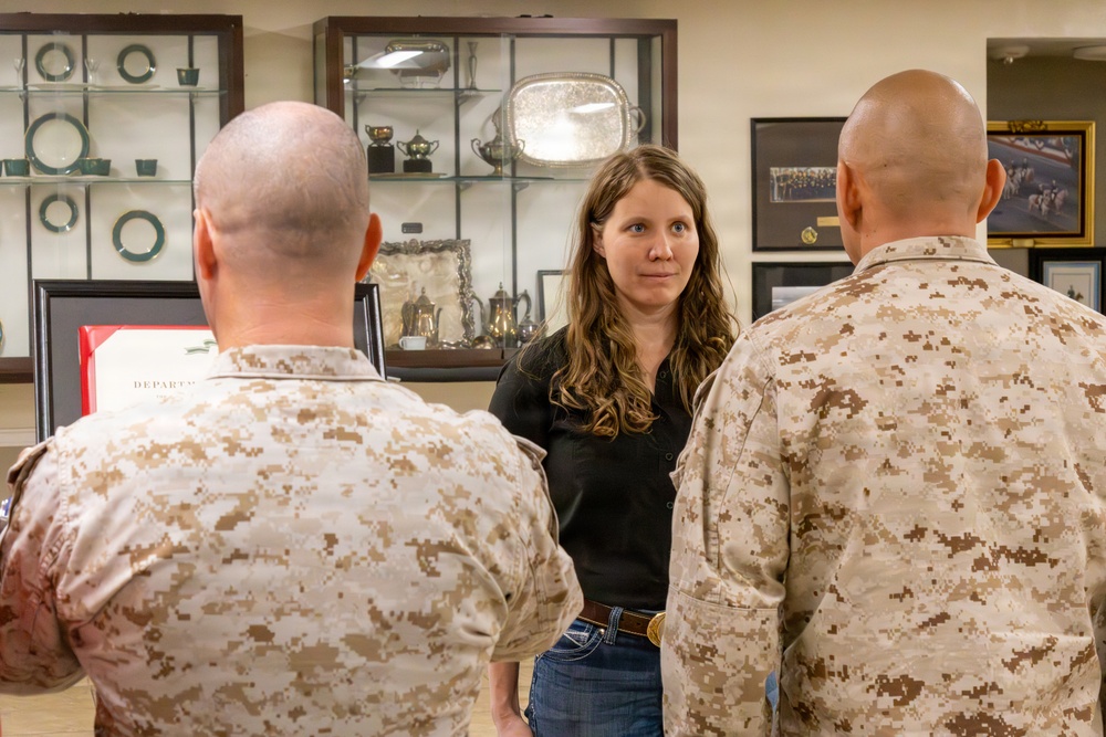 Major Ochoa and Captain Kemp's farewell ceremony
