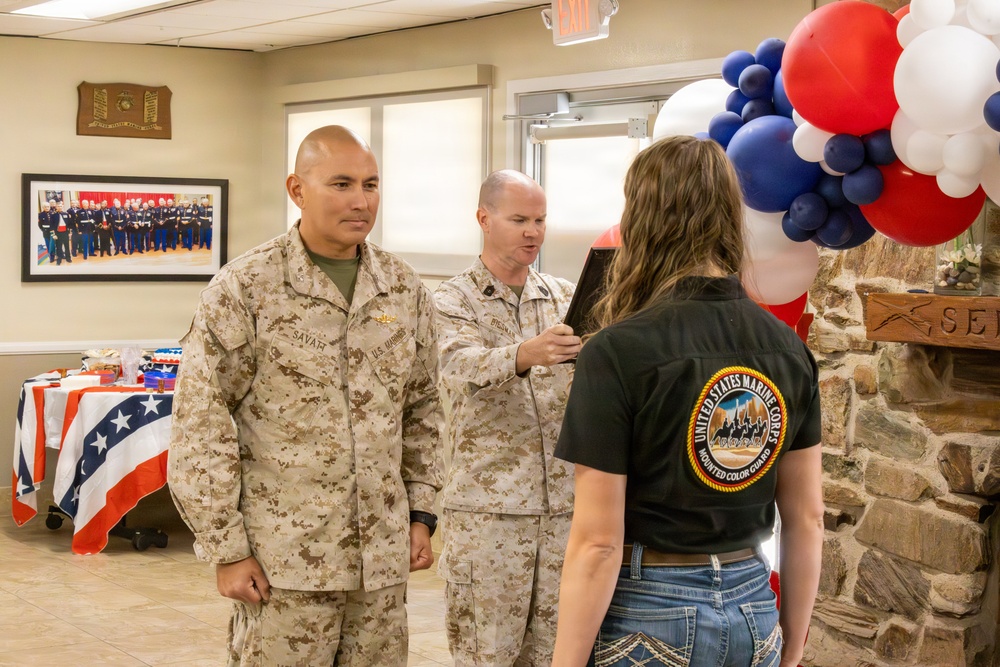 Major Ochoa and Captain Kemp's farewell ceremony