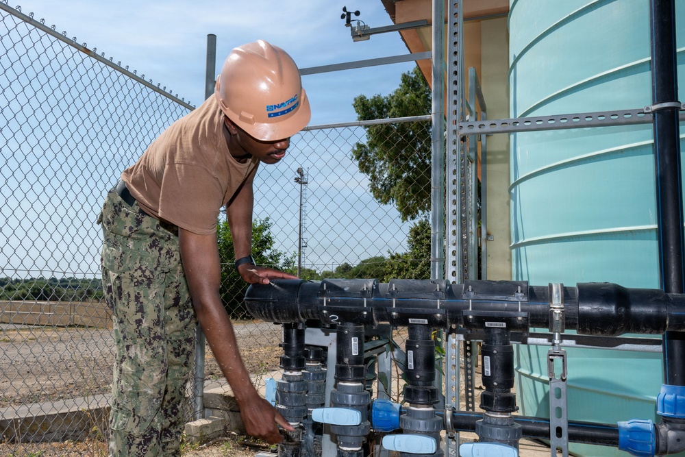 Seabee's Fixing Irrigation Line