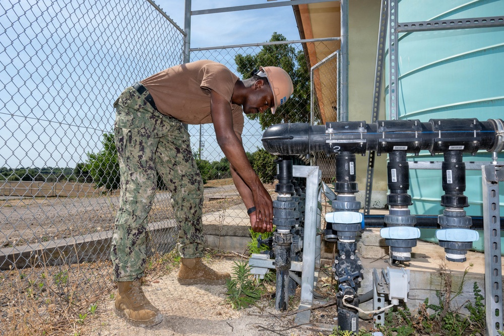 Seabee's Fixing Irrigation Line