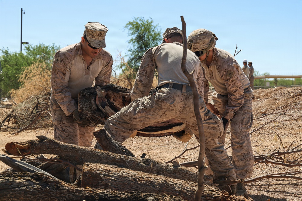 Clearing the way: JTF-SB Marines conduct vegetation clearance