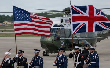 Honor guard supports King Charles III state visit departure