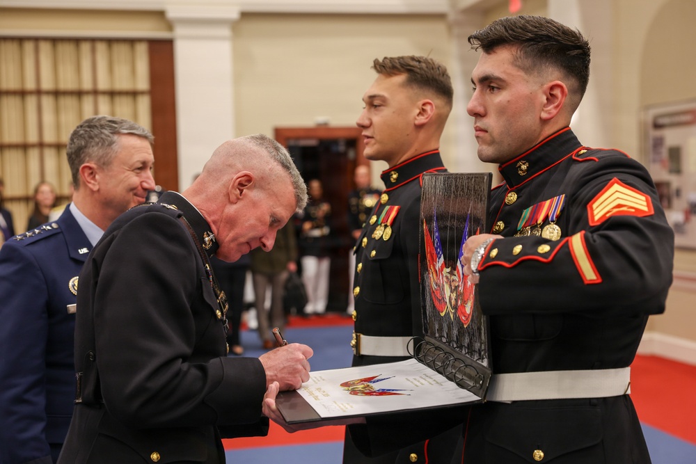 Indoor Evening Parade in Honor of Chairman of the Joint Chiefs of Staff